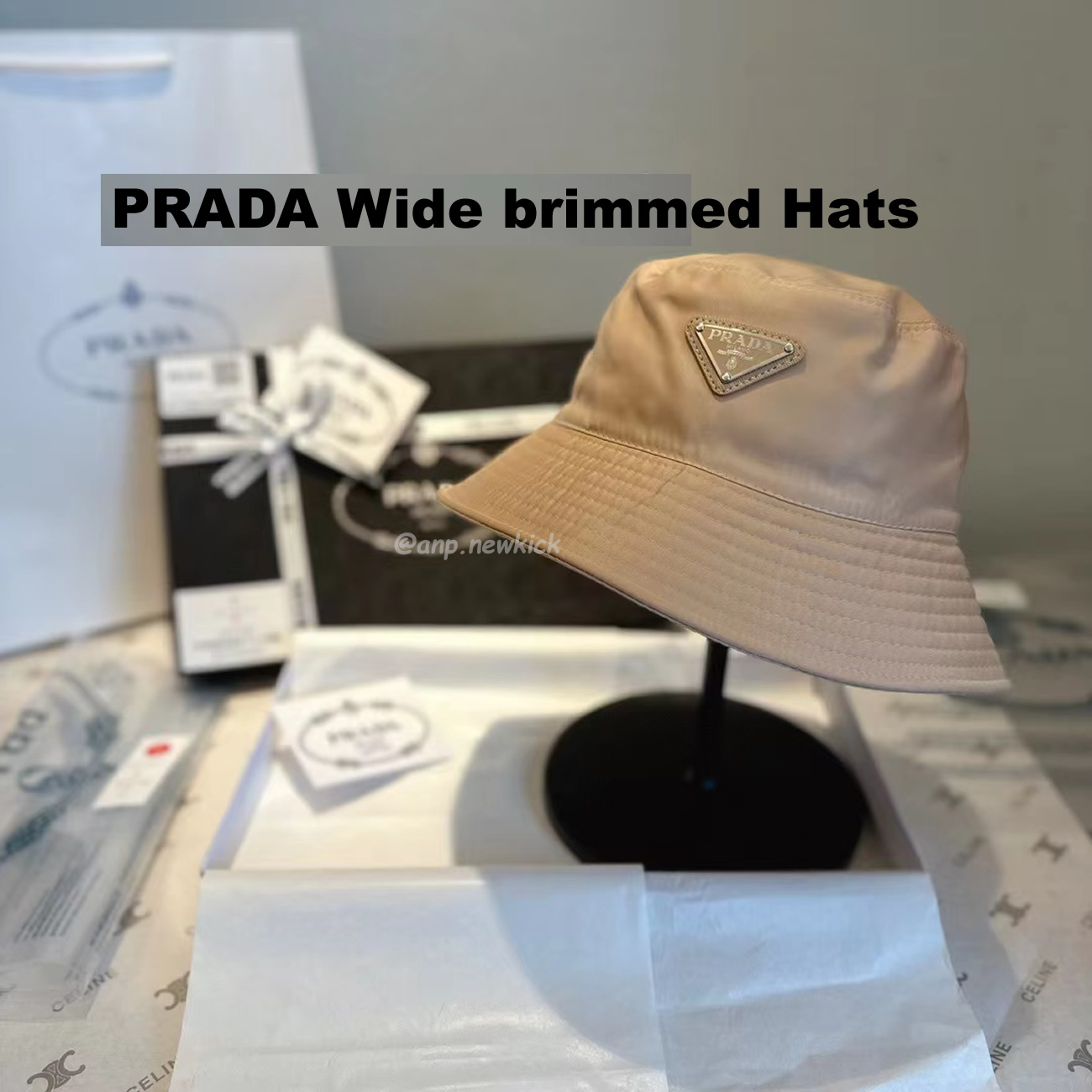 Prada Wide Brimmed Hats (3) - newkick.vip